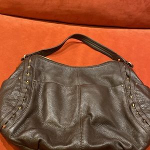 Vince Camuto brown shoulder bag with gold hardware size Medium